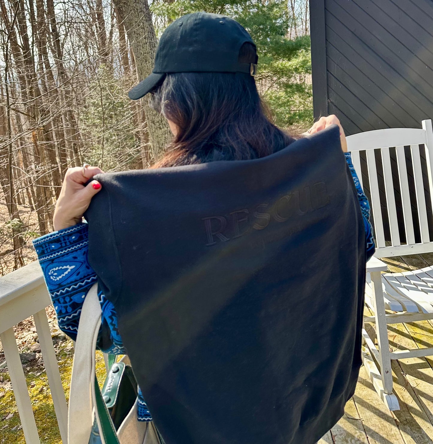 Rescue Crewneck - Black on Black