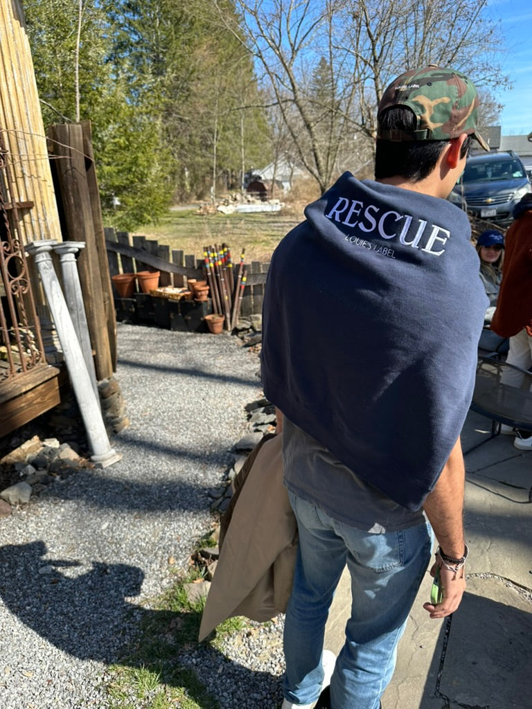 Rescue Crewneck - Navy