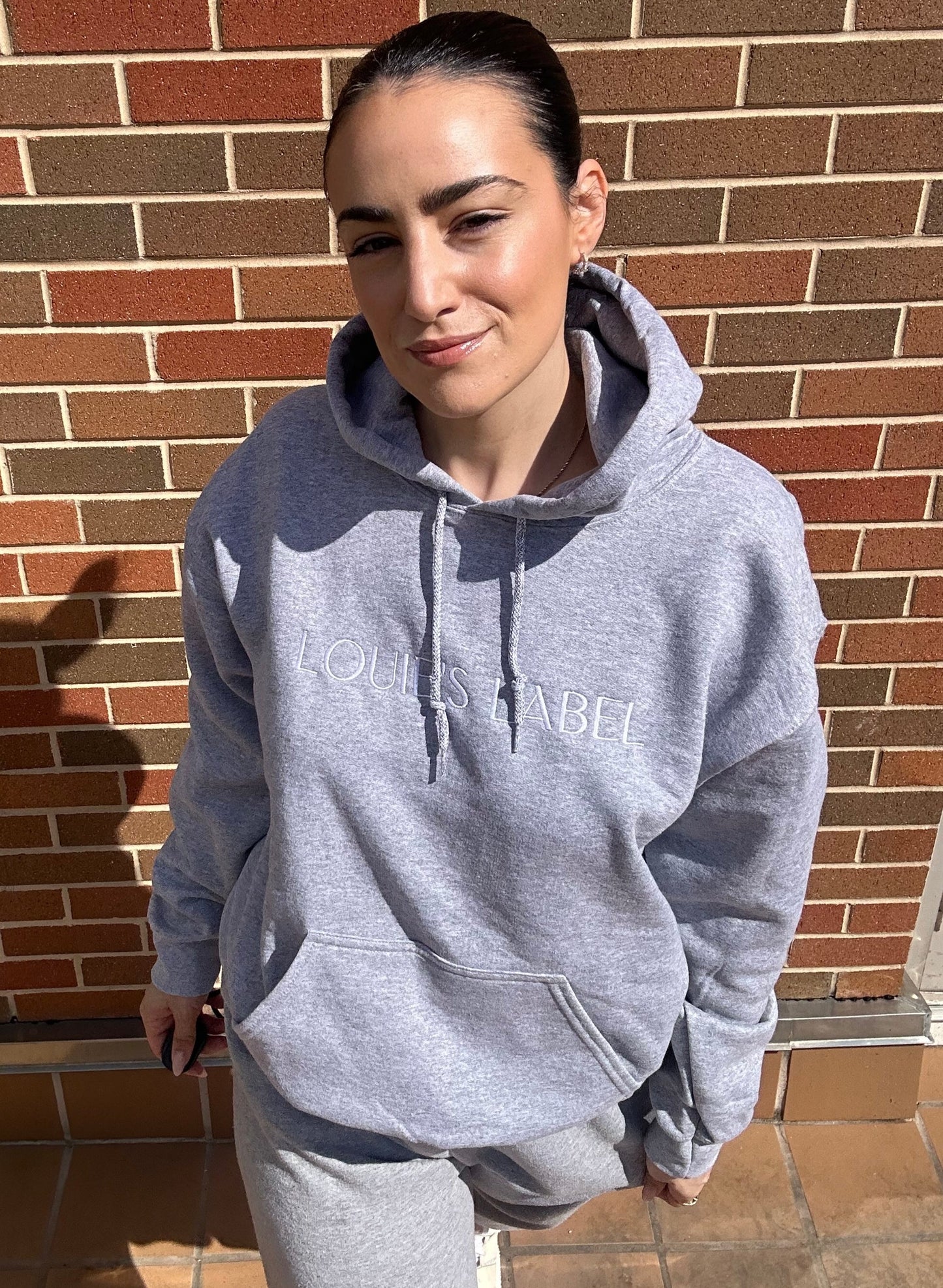 Rescue Dog Mom Hoodie - Sport Grey