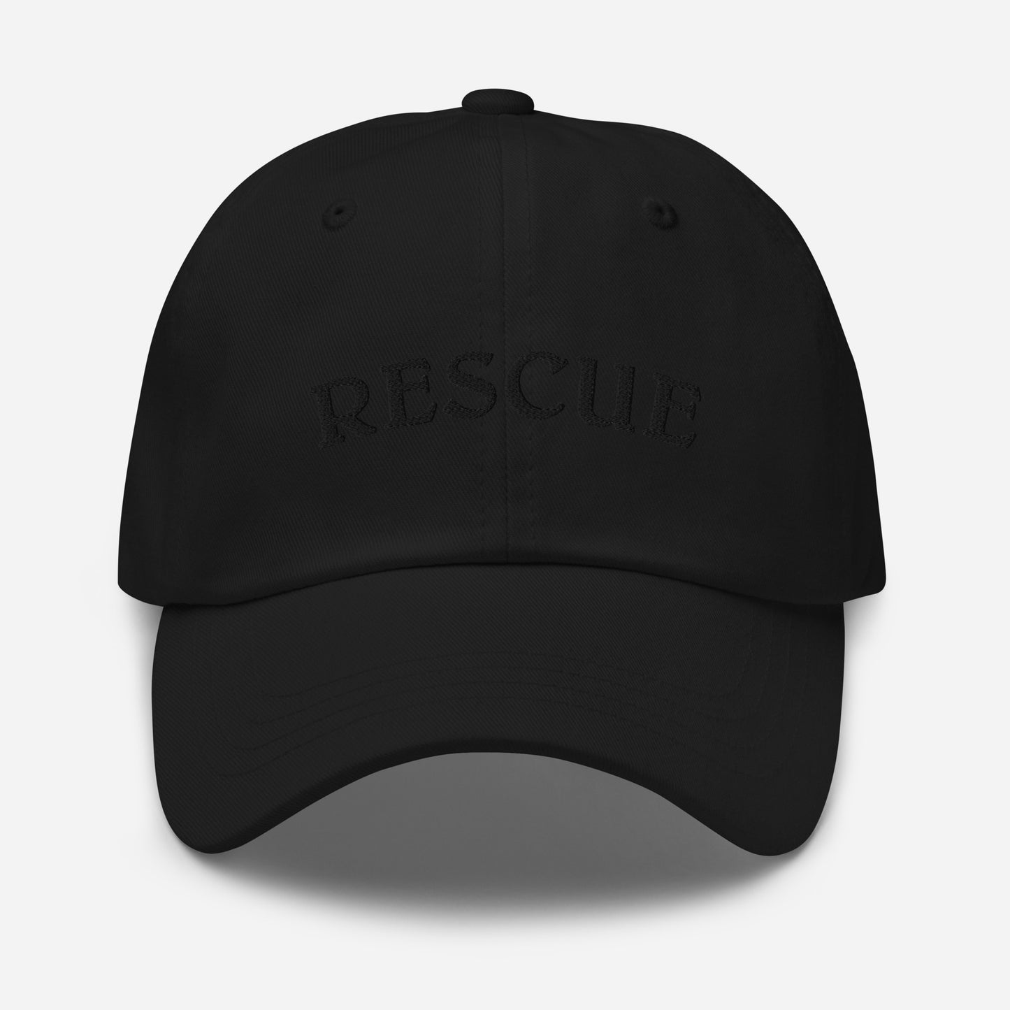 Rescue Baseball Cap - Black on Black