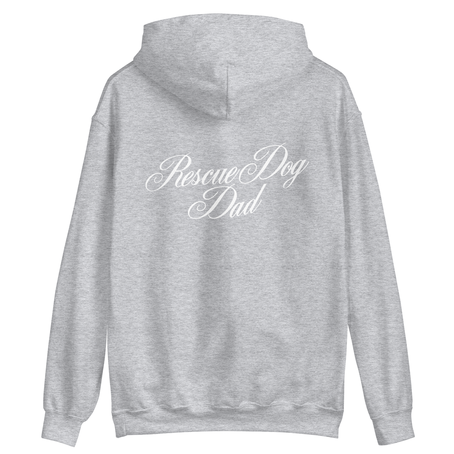 Rescue Dog Dad Hoodie - Sport Grey