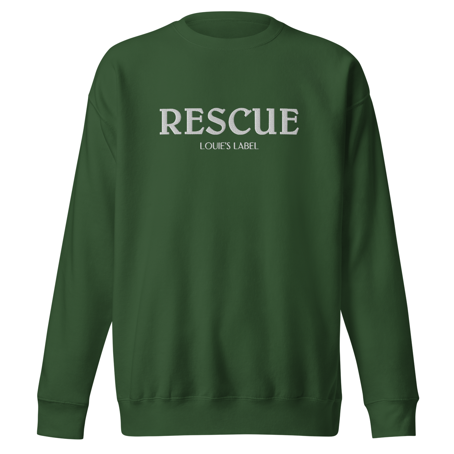 Rescue Crewneck - Forest Green