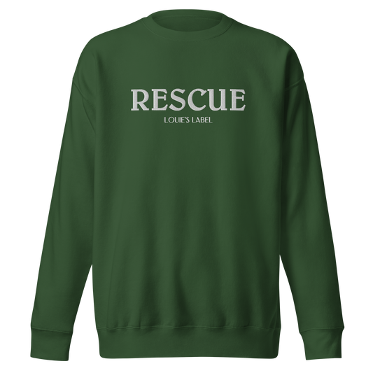 Rescue Crewneck - Forest Green